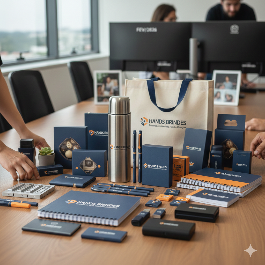 Banner: Hands Brindes Personalizados - Coleção 2026