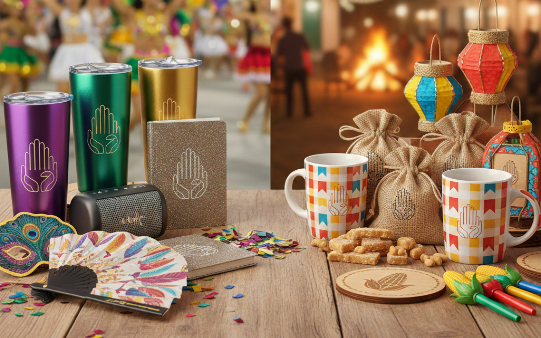 Brindes Corporativos Sazonais: Celebre o Carnaval e a Festa Junina com a Hands Brindes!