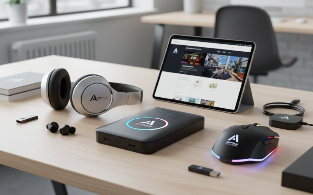 Brindes Tecnológicos: Power Banks e Fones de Ouvido que Amplificam sua Marca