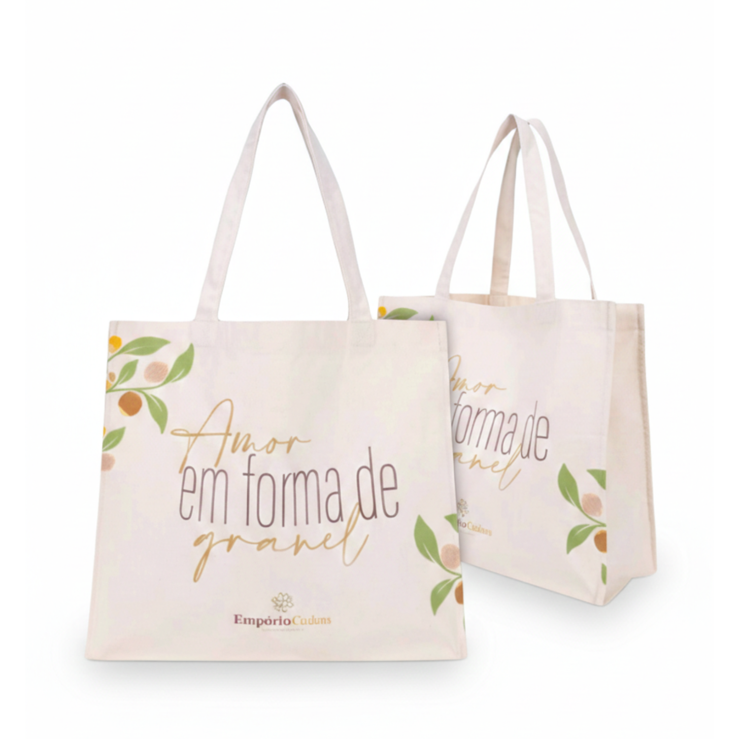 Ecobag em Lona de Algodão com Lateral e Fundo 47x38cm | Hands Brindes