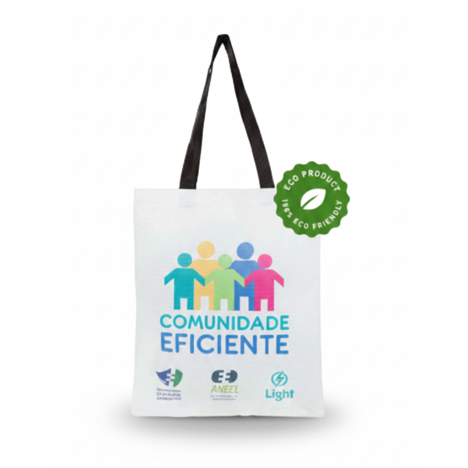 Ecobag 100% Reciclada de Garrafa PET 32x40cm | Hands Brindes