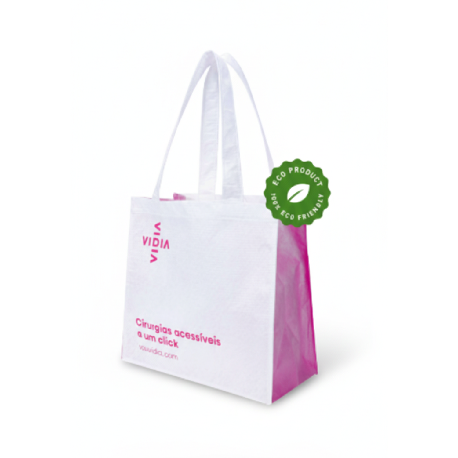 Ecobag 100% Reciclada PET com Fundo e Lateral 30x30cm | Hands Brindes