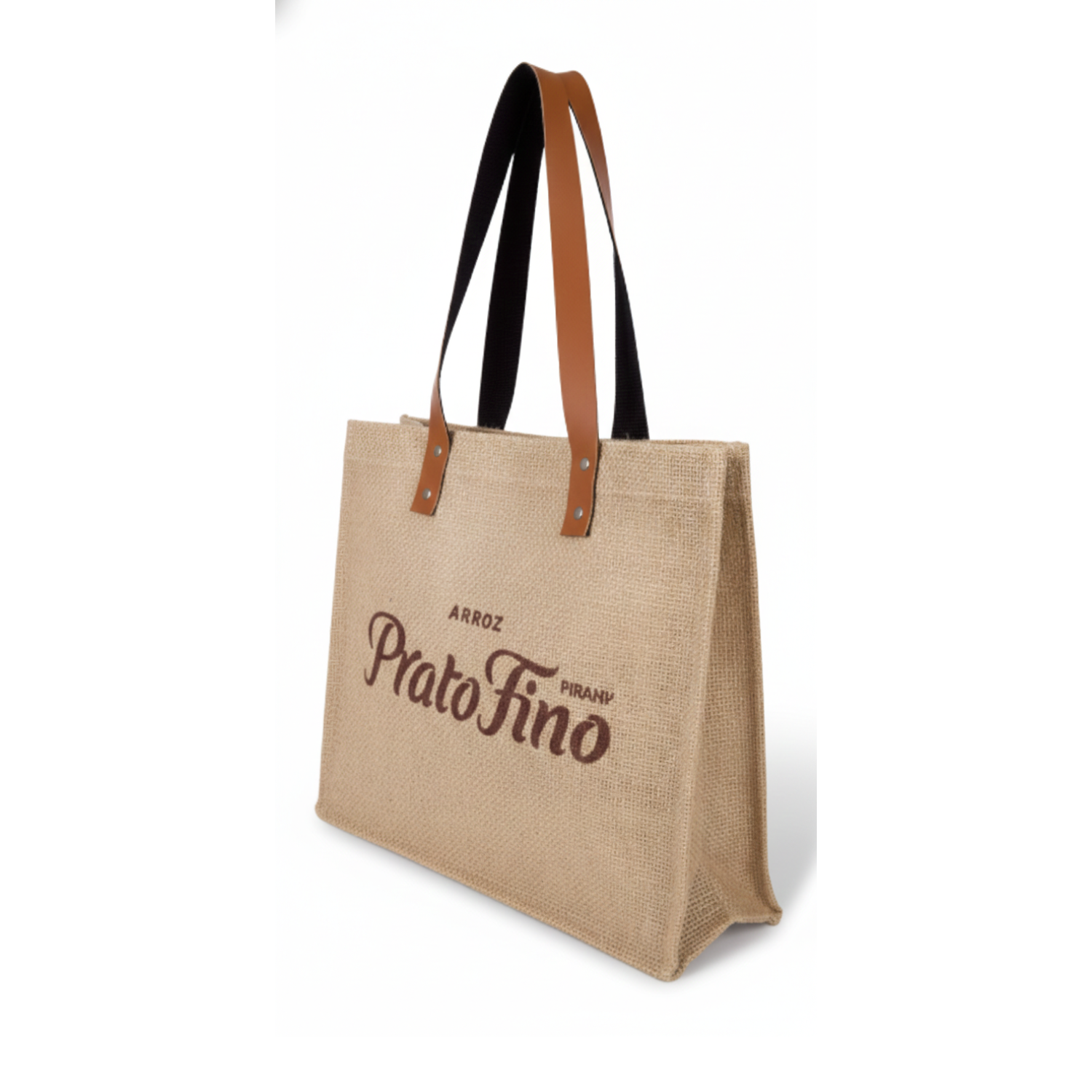 Ecobag em Juta 100% Natural com Lateral e Fundo 40x33cm | Hands Brindes