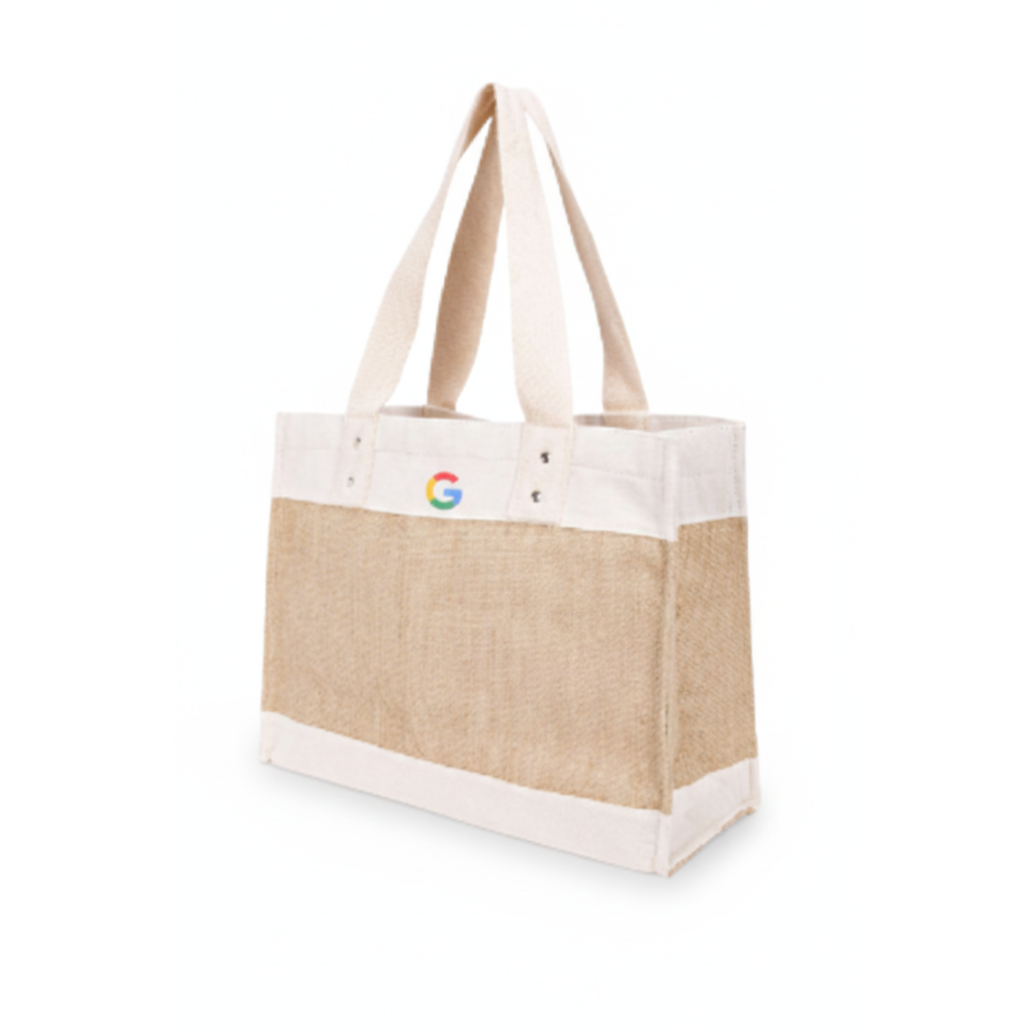 Ecobag em Juta Natural e Algodão 40x30cm | Hands Brindes