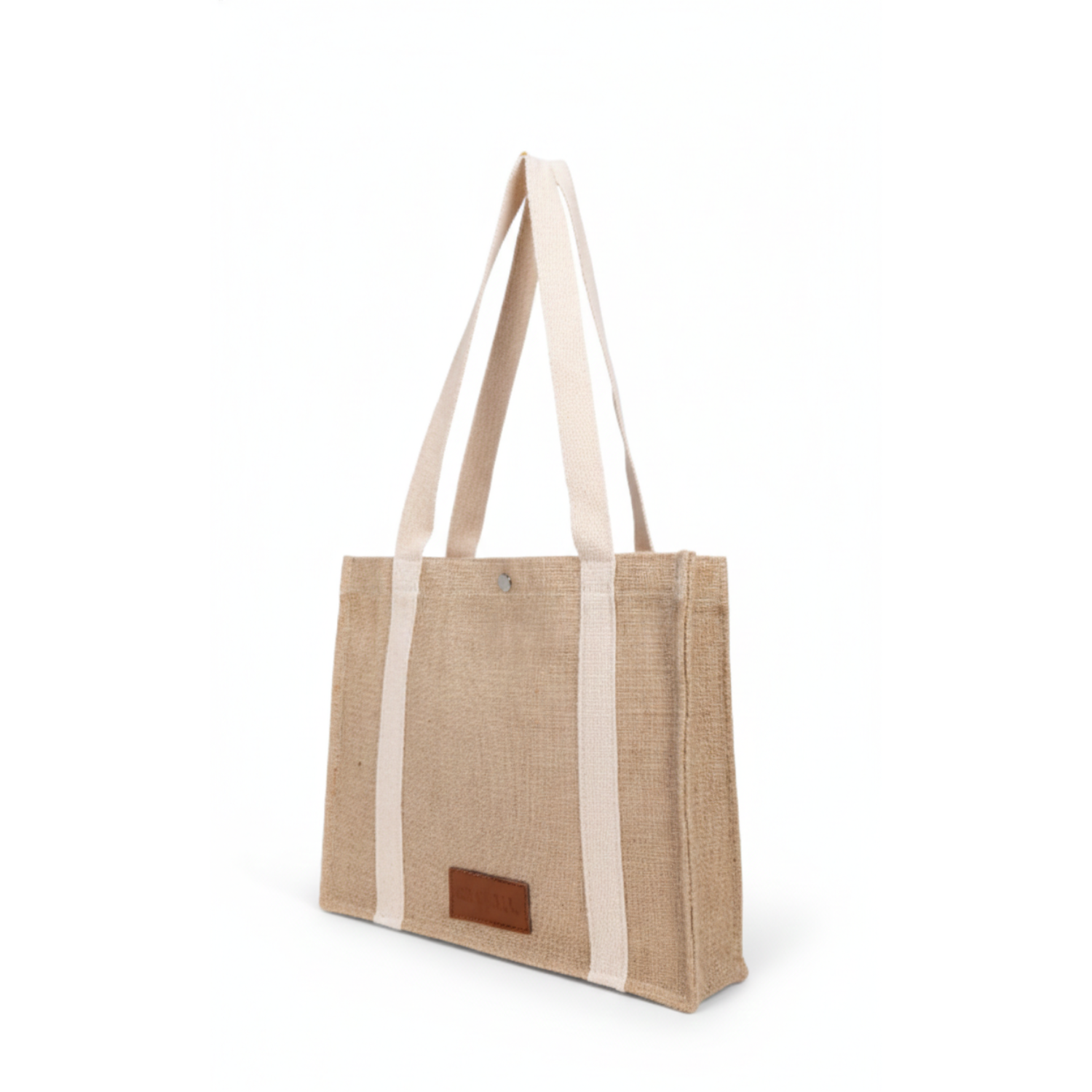 Ecobag em Juta Natural com Botão de Imã 35x30cm | Hands Brindes