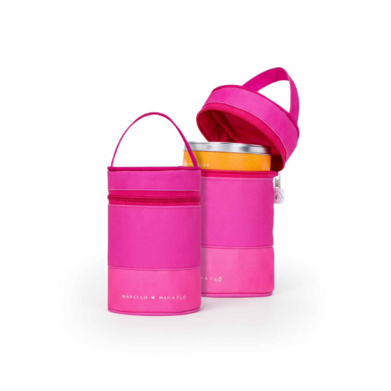 Necessaire Térmica em Nylon Cilíndrica 13x18x13cm | Hands Brindes
