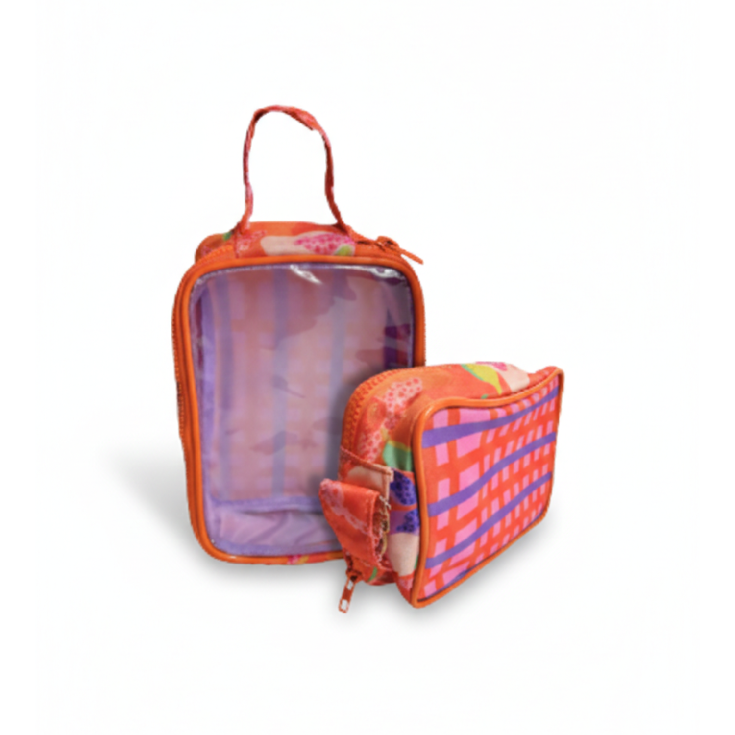 Necessaire em PVC e Nylon Impermeável 14x20x7x7cm | Hands Brindes