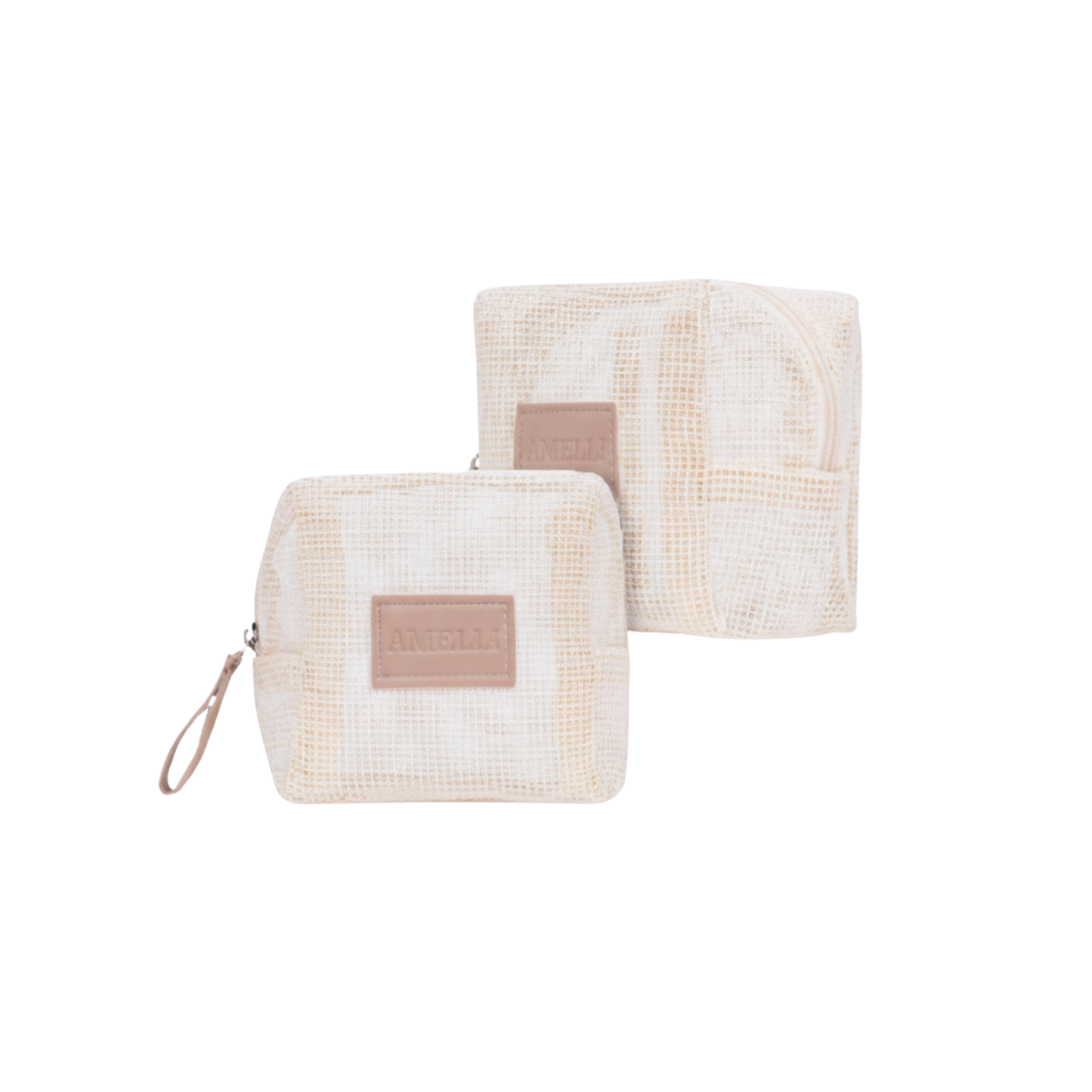 Necessaire em Tela Gobelem com Etiqueta em Baixo Relevo | Hands Brindes