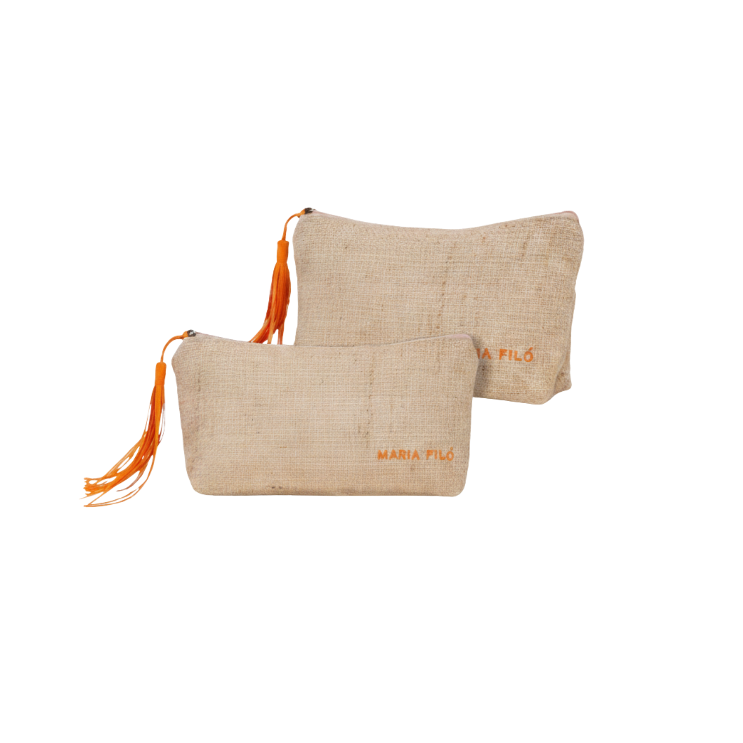 Necessaire em Juta Natural com Barbicacho e Forro em Algodão | Hands Brindes